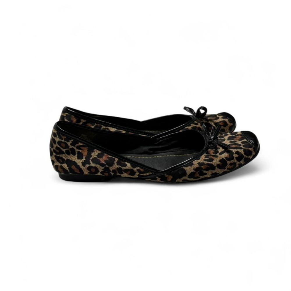 Sam & Libby Square Toe Leopard Print Ballet Flats women’s size 8 1/2 - Picture 3 of 8